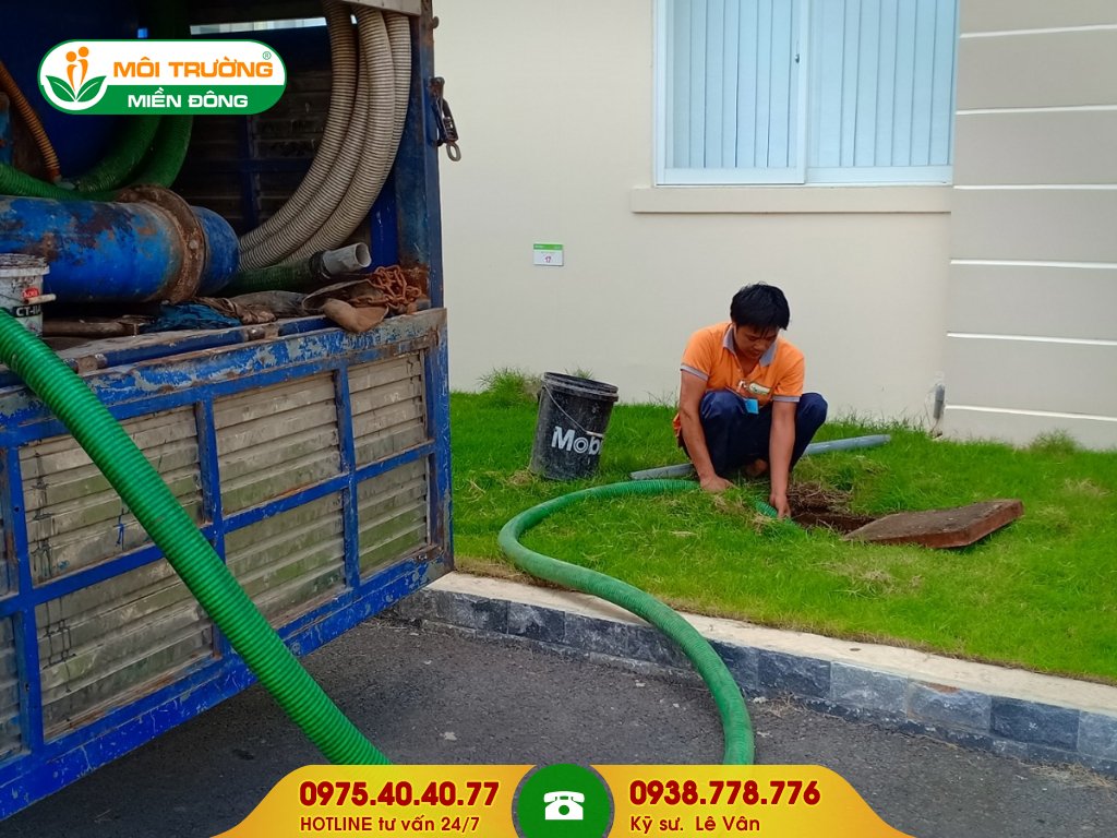 Dịch vụ hút hầm cầu cụm công nghiệp