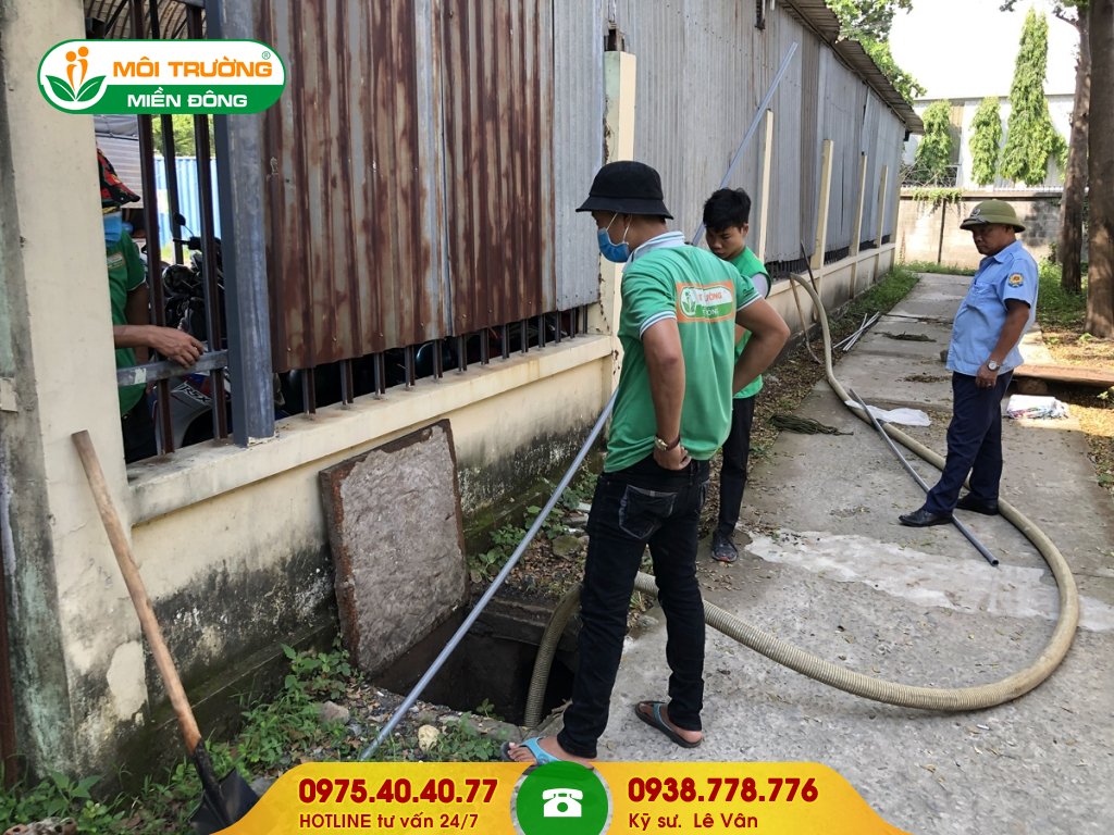 Dịch vụ nạo vét hố ga nhà máy