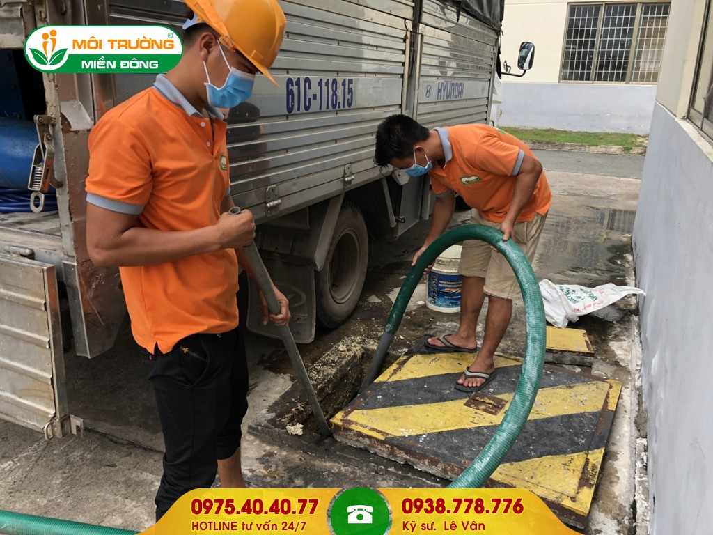 Hút hầm cầu bệnh viện