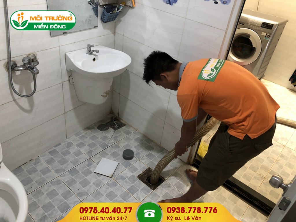Hút bể phốt bệnh viện