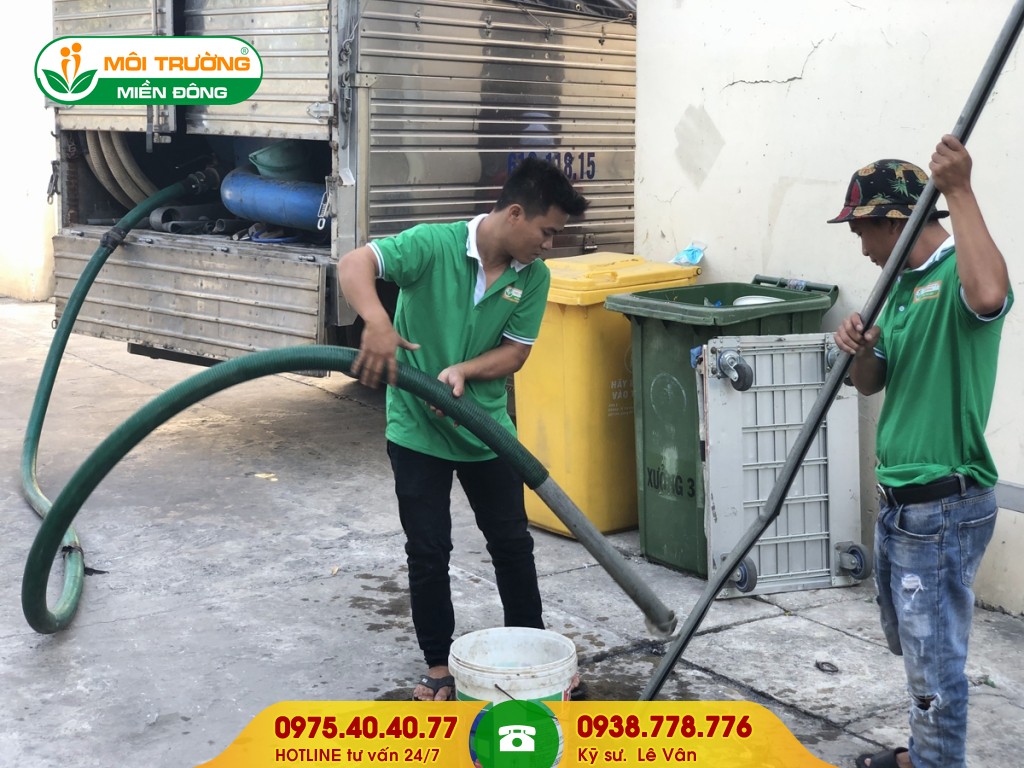 Hút bể phốt khu dân cư