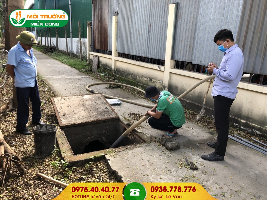 Nạo vét hố ga nhà máy